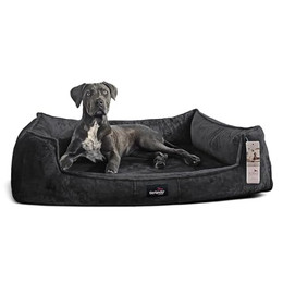 Produktbild von tierlando® Orthopädisches Hundebett Franklin Kuscheliger Teddy-Stoff