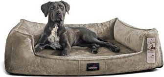 Tierlando ® Orthopädisches Hundebett FRANKLIN Kuscheliger Teddy-Stoff - Hundesofa – Bild 1 von 3