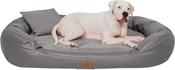 Produktbild von tierlando® Orthopädisches Hundebett LENNART VISCO PLUS Kunstleder und Velours