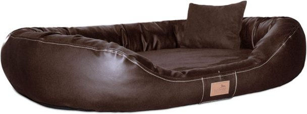 Produktbild von tierlando® Orthopädisches Hundebett LENNART VISCO PLUS Kunstleder Velours