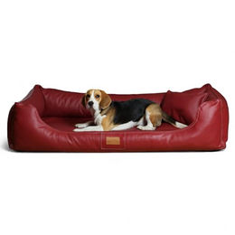 tierlando® Orthopädisches Hundebett Maddox Kunstleder Hundesofa – Bild 1 von 5
