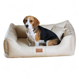 Produktbild von tierlando® Orthopädisches Hundebett Maddox Kunstleder Hundesofa für Große Hunde