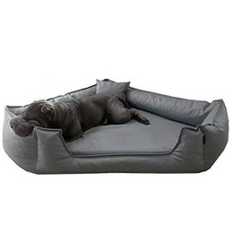 Produktbild von tierlando® Orthopädisches Hundebett Spencer Ortho Plus fünfeckig Kunstleder
