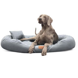 Produktbild von tierlando Orthopädisches Hundebett Tiffany Couture Hellgrau