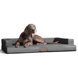 Produktbild von tierlando Orthopädisches Hundesofa Gibson VISCO Kunstleder kubisch