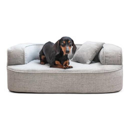 tierlando® Orthopädisches Hundesofa LOTTE VISCO Plus Webstoff meliert – Bild 1 von 6