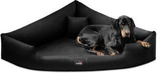 Produktbild von Tierlando TRIVIA - Orthopädisches Eckhundebett schwarz 80 cm, 25 cm, 80 cm