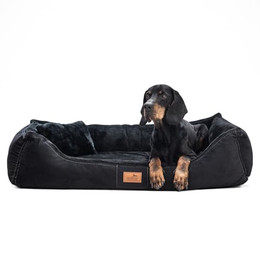 Produktbild von tierlando Ultraweiches orthopädisches Hundebett Floyd High-Tech Velours/Plüsch