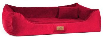 tierlando® Ultraweiches orthopädisches Hundebett FLOYD Velours und Plüsch – Bild 1 von 3