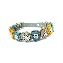 Tierluxe Hunde-Halsband Blumen, Paracord, Handgemacht – Bild 1 von 6