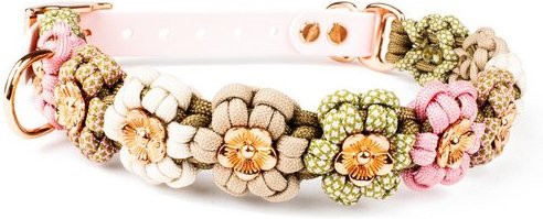 Produktbild von Tierluxe Hunde-Halsband Blumen Paracord handgemacht