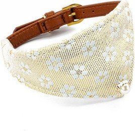 Produktbild von Tierluxe Hunde-Halsband Eleganz PU Leder Blumen
