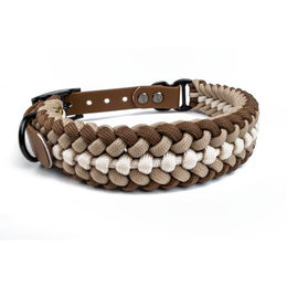 Tierluxe Hunde-Halsband Foxy, Paracord, Biothane, Metall, Handgemacht – Bild 1 von 4