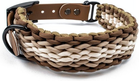 Produktbild von Tierluxe Hunde-Halsband Natur Paracord handgemacht