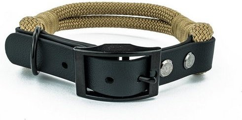 Produktbild von Tierluxe Hunde-Halsband Tau Seil Schwarz und Mocca