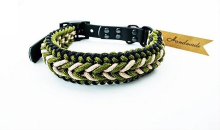 Produktbild von Tierluxe Hunde-Halsband Wächter Paracord Biothane handgemacht