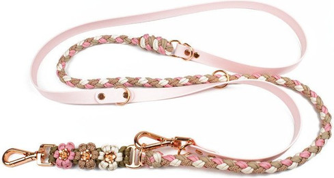 Produktbild von Tierluxe Hundeleine Blumen, Paracord, Biothane, Handgemacht