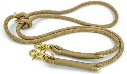 Produktbild von Tierluxe Hundeleine Tau Seil Mocca und Gold