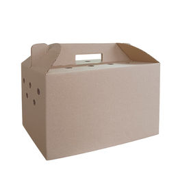 Produktbild von Tiertransportbox für Kleintiere – stabiler Karton mit Luftlöchern & doppeltem Boden – 32 x 24 x 20 cm