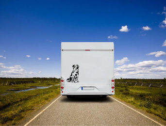 Produktbild von Tiger Altdeutscher Hütehund Auto Wohnmobil Aufkleber