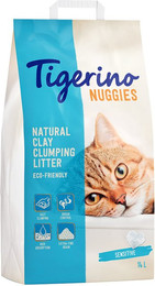 Produktbild von Tigerino Nuggies Sensitive Katzenstreu parfümfrei - 2 x 14 l