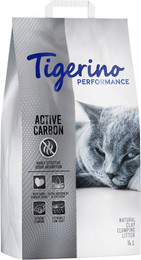 Produktbild von Tigerino Performance Active Carbon Katzenstreu Babypuderduft - 2 x 14 l