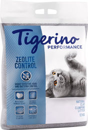 Tigerino Performance Zeolite Control Katzenstreu Babypuderduft - 2 x 12 kg – Bild 1 von 4