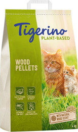 Produktbild von Tigerino Plant-Based Holz-Pellets Katzenstreu - 4 kg