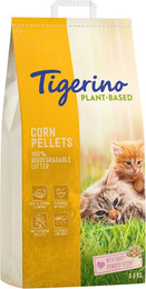 Produktbild von Tigerino Plant-Based Mais Katzenstreu Babypuderduft - 2 x 14 l