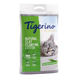 Produktbild von Tigerino Premium Katzenstreu Duft nach frischem Gras - 12 kg
