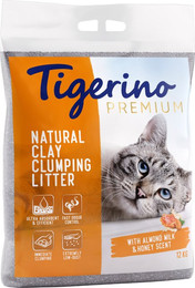 Produktbild von Tigerino Premium Katzenstreu Mandelmilch- & Honigduft - 12 kg