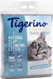Produktbild von Tigerino Premium Katzenstreu Winterrosenduft - 12 kg
