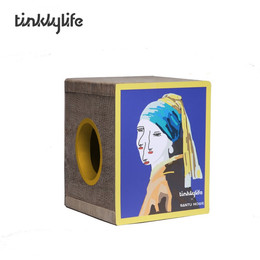 Produktbild von Tinklylife Katzenhaus Santu-Art Mädchen mit Perlenohrring