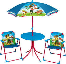 Produktbild von Tisch mit 2 Stühlen und Kindersonnenschirm Fun House Pat'Patrouille