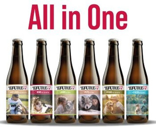 Produktbild von TJURE Dog Fleischsmoothie All in One Huhn, Rind, Lamm und Pute - 4 x 320 ml
