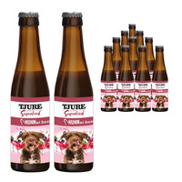 Produktbild von TJURE Dog Hundesmoothie Huhn mit Beeren - 12 x 220 ml