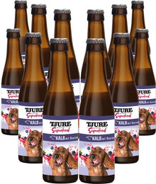 Produktbild von TJURE Dog Hundesmoothie Kalb mit Beeren - 12 x 220 ml
