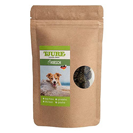 Produktbild von TJURE Hund Snack Hirsch - 150 g