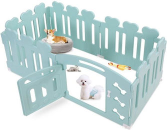 Produktbild von TLGREEN Welpenlaufstall aus Kunststoff 60 cm hoch