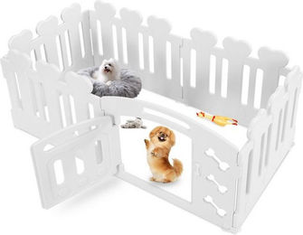 Produktbild von TLGREEN Welpenlaufstall Hundekäfig 60 cm hoch