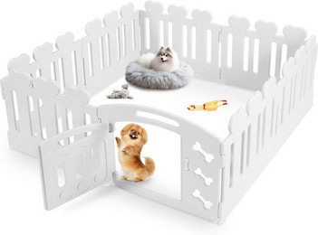 Produktbild von TLGREEN Welpenlaufstall Hundekäfig 60 cm hoch