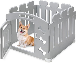 Produktbild von TLGREEN Welpenlaufstall Hundekäfig 60 cm hoch