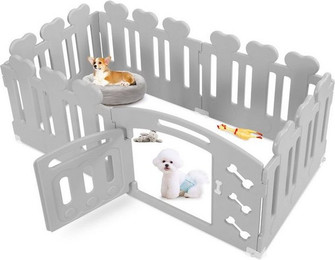 Produktbild von TLGREEN Welpenlaufstall Hundekäfig 60 cm hoch