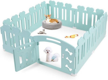 Produktbild von TLGREEN Welpenlaufstall Hundekäfig 60 cm hoch