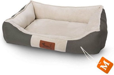 Produktbild von TopMeow Hundebett mit Rand aus Canvas-Stoff