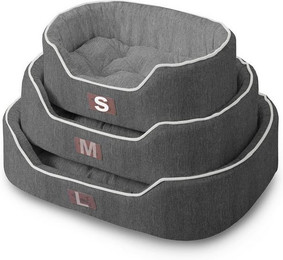 Produktbild von TopMeow Hundebett mit Rand aus Jutestoff