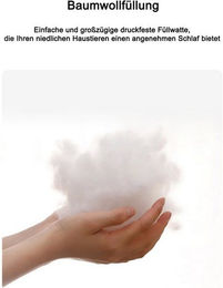 Produktbild von TPFLiving Tierbett Hundebett Katzenbett mit Baumwollfüllung