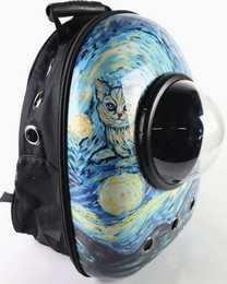 Produktbild von TPFLiving Tiertransporttasche Tierrucksack mit Semi-Sphere-Fenster und Lüftungslöchern
