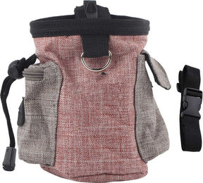 Produktbild von Tragbare Baumwolle Leinen Haustier Hund Abnehmbare Futtertasche mit Verstellbarem Hüftgurt