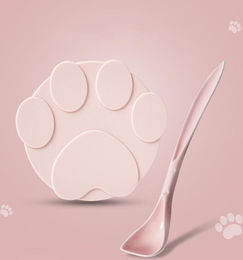 Produktbild von Tragbarer Silikon Hunde Katze Dosen Deckel 2-in-1 Lebensmittelverschluss Löffel Tierfutter Abdeckung Aufbewahrung Frischhaltedeckel Schüssel Hunde Zubehör